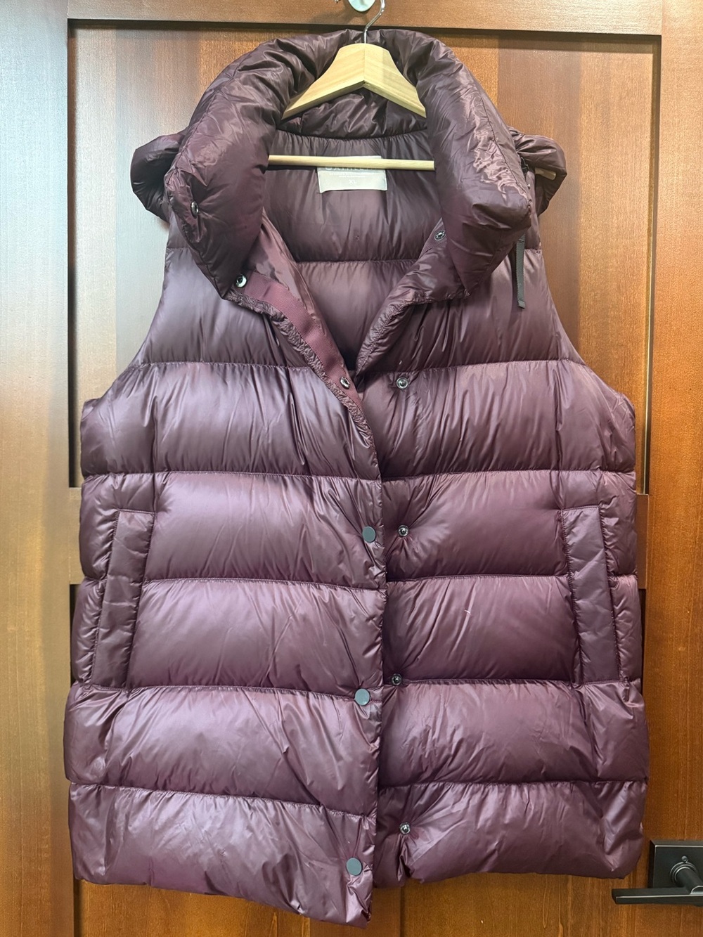 Women’s Athleta Purple Down Filled Vest Size XL